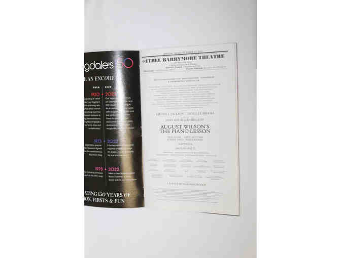 Samuel L. Jackson, Danielle Brooks & cast-signed The Piano Lesson Opening Night Playbill