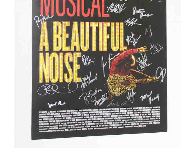 Nick Fradiani, Will Swenson, Robyn Hurder & cast-signed A Beautiful Noise poster