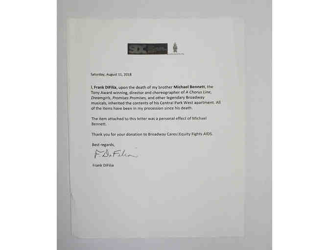 Michael Bennett owned Dreamgirls show jacket