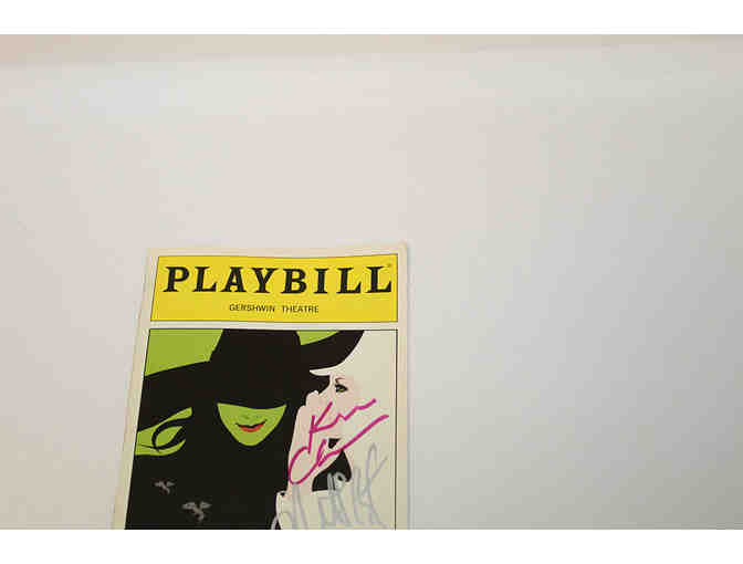 Kristin Chenoweth & Norbert Leo Butz signed Wicked Broadway Playbill
