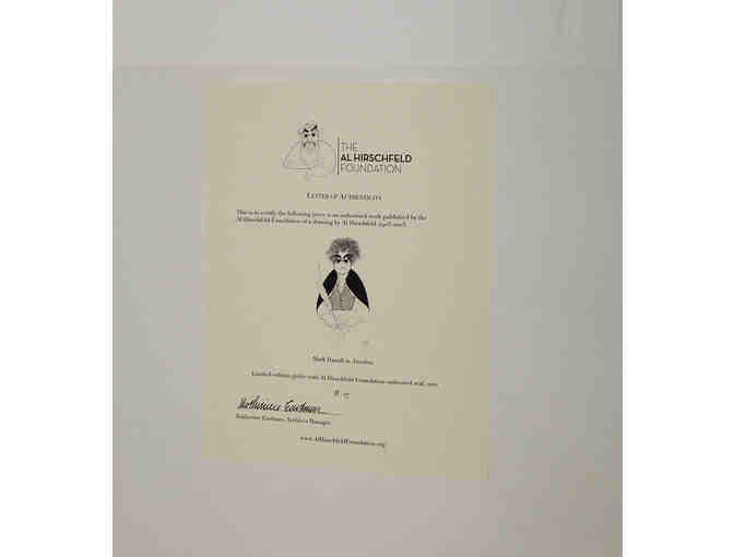 Mark Hamill-signed Amadeus limited edition Hirschfeld print
