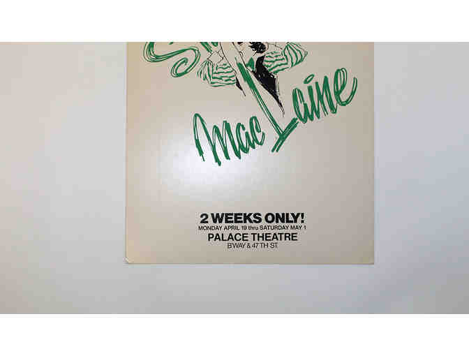 Shirley MacLaine-signed rare solo show poster