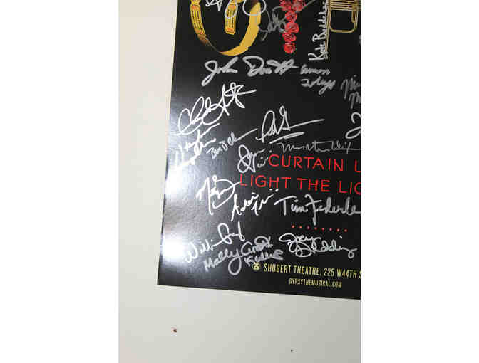 Bernadette Peters, Tammy Blanchard, John Dossett & cast-signed Gypsy 2003 Broadway poster