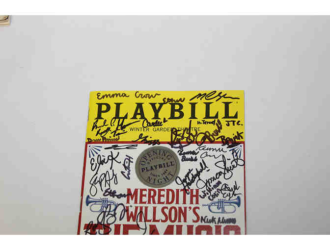 Hugh Jackman, Sutton Foster & cast-signed The Music Man Opening Night Playbill