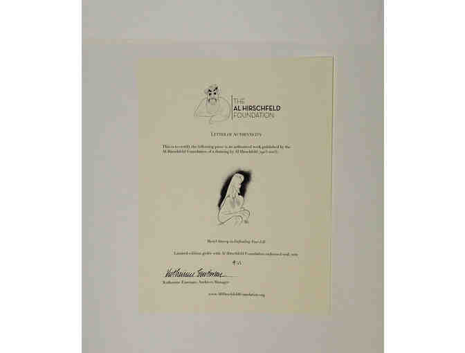Limited Edition Hirschfeld Print Signed by Three-time Oscar Winner Meryl Streep
