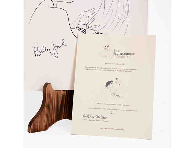 Limited Edition Hirschfeld Print Signed by Billy Joel