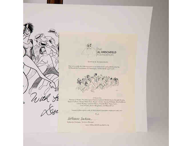 Donna McKechnie-Signed A Chorus Line Hirschfeld Print