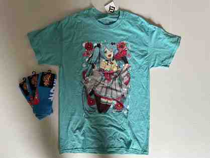 Hatsune Miku T-Shirt and 3 Pair Ramune Socks!