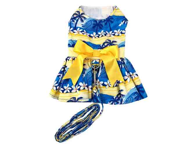 Doggie Design Catching Waves Harness Dress and Leash Set size M - Photo 1