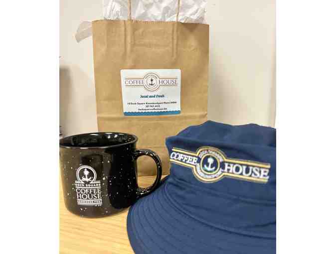 Dock Square Coffee House Mug and No Fly Zone Hat