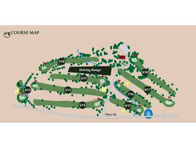 Two-18 Hole Rounds of Golf with Cart at Oak Knoll Golf Course