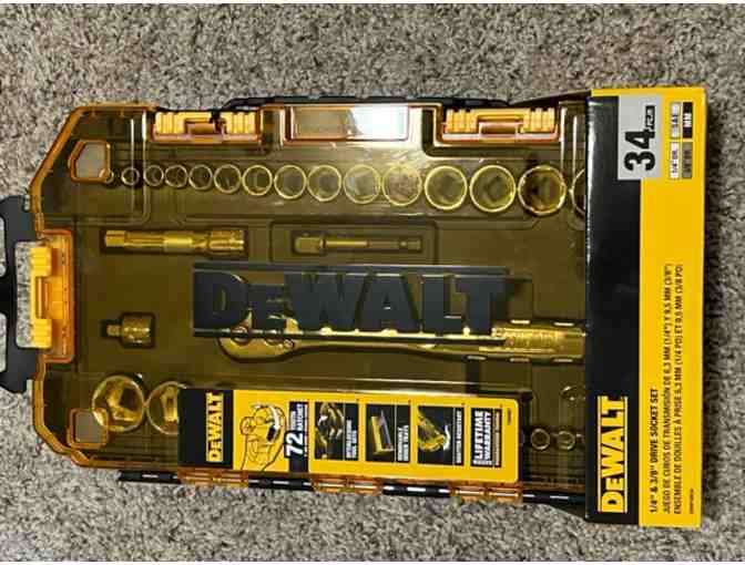 Dewalt 34 Piece Drive Socket Set from Fasteners, Inc.