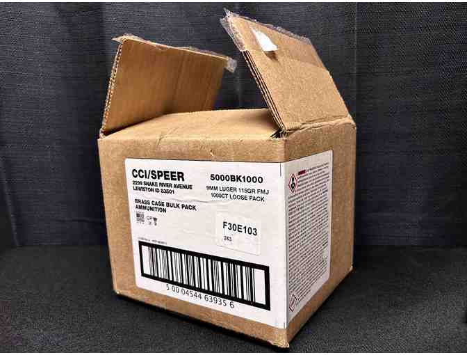 9mm Luger 115GR FMJ Brass Casing Bullets (Loose Pack)- 1000 Count from Fox Firearms - Photo 2