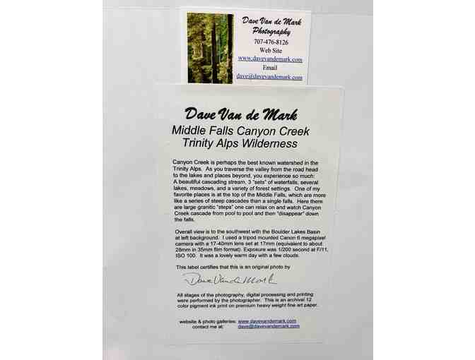 Middle Falls Canyon Creek- Trinity Alps Wilderness Photo by Dave Van de Mark