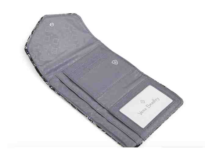 Vera Bradley RFID Mini Tri-Fold Wallet in stellar paisley