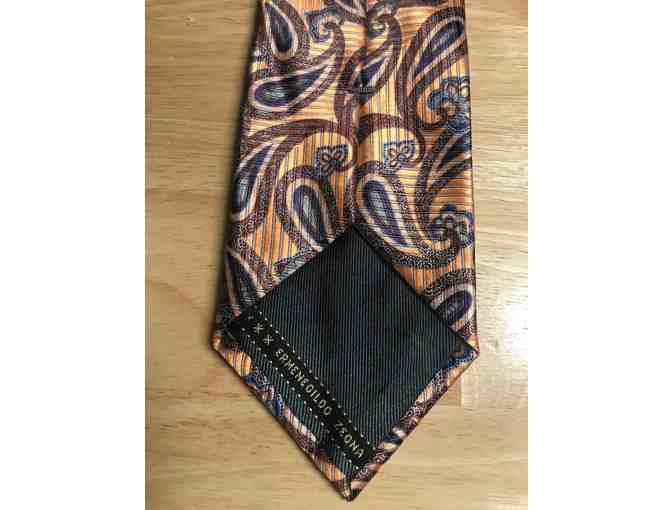 Ermenegildo Zegna Men's 100% Silk Neck Tie