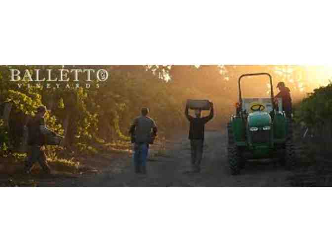 Wine Tasting for four and 1 Bottles of Wine at Balletto Vineyards in Sonoma Valley