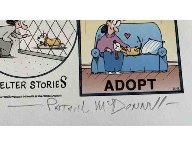 MuttComics Shelter Dogs Comic Strip signed by Patrick McDonnell