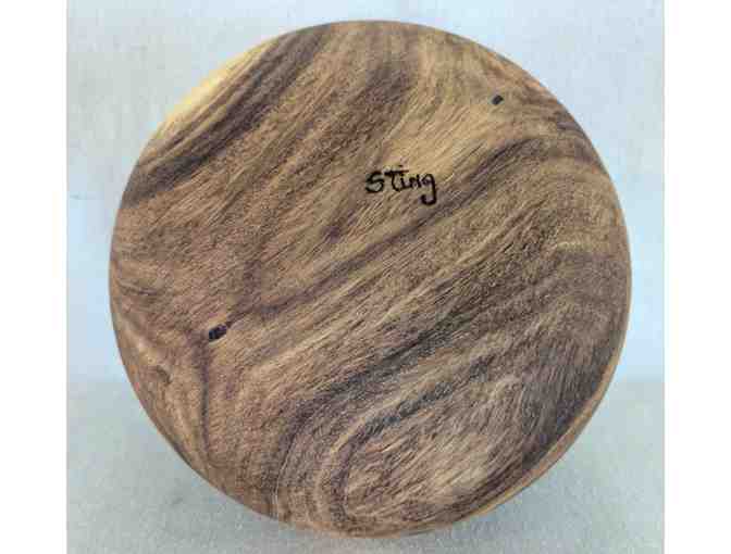 Turned Wood Calabash Bowl Made from Reclaimed Wood from the Baldwin Home Museum