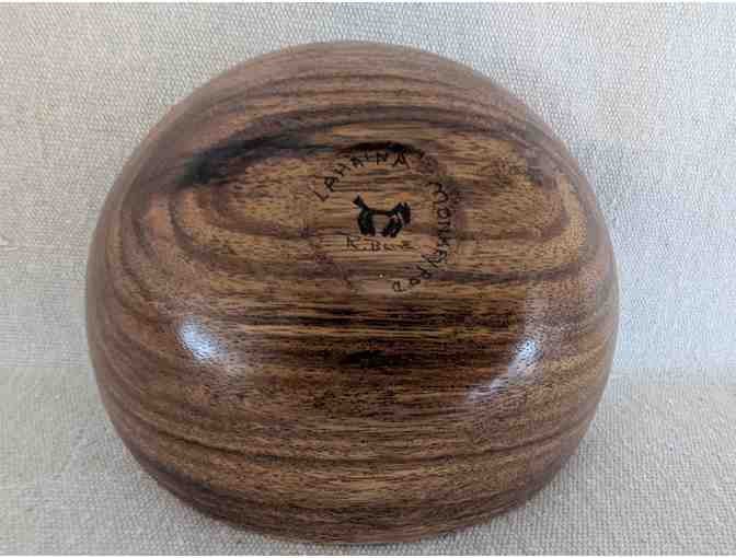 Turned Wood Bowl Made from Reclaimed Monkeypod Wood from Baldwin Home Museum