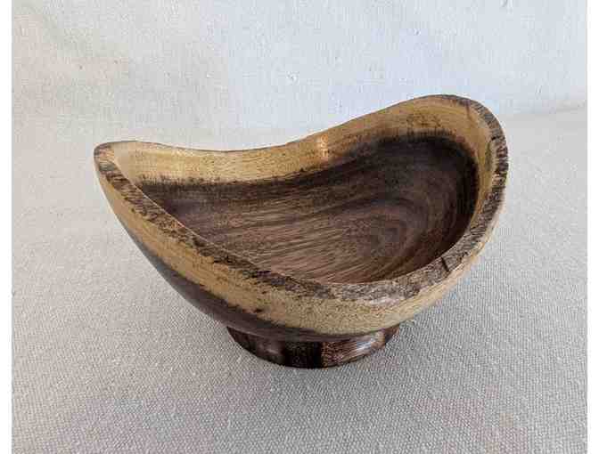 Turned Wood Bowl Made from Reclaimed Monkeypod Wood from Baldwin Home Museum