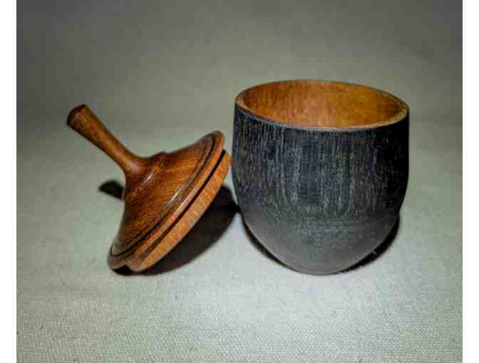 Turned Wood Container with Top by Sally Ault