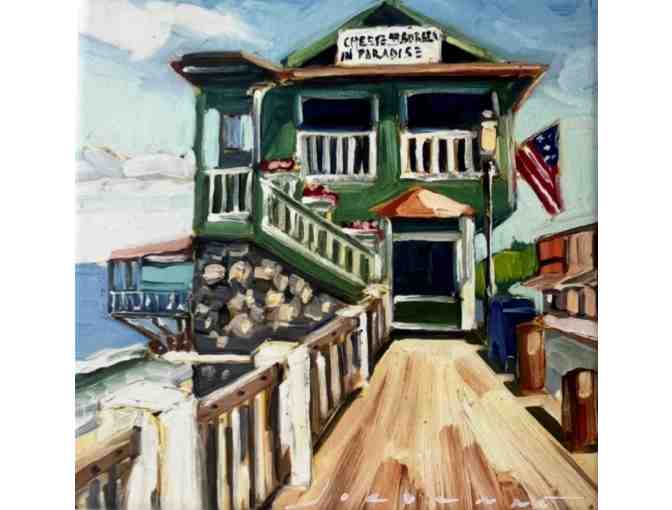 Set of Six (6) Art Tiles from Jordanne Perkins' 'Lahaina Spirit' Series