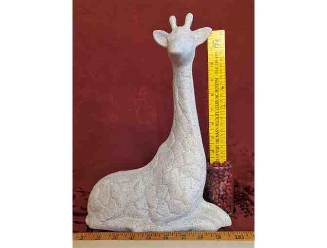 Giraffe, seated -- textured / alabaster tone