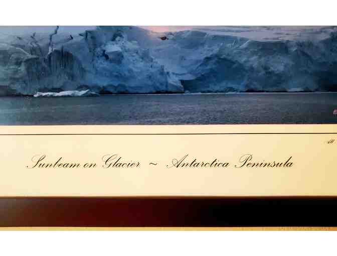 Sunbeam on Glacier -- Antarctica Peninsula: Original Photography by Merle Wasson