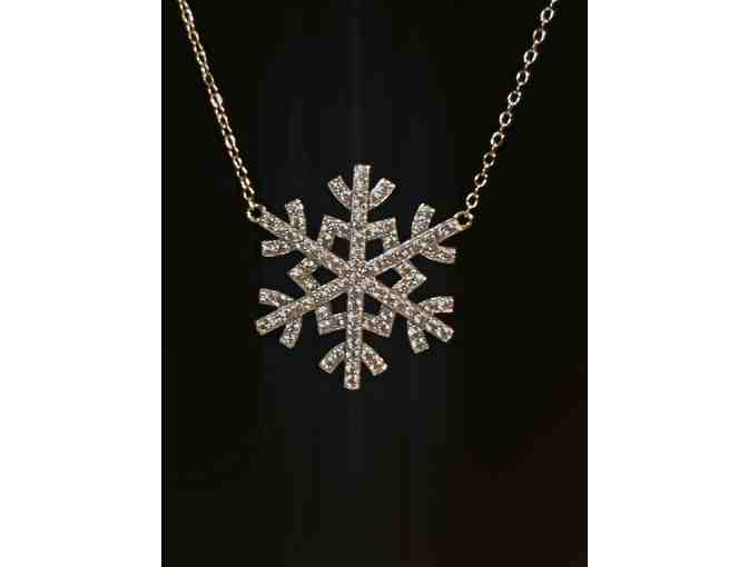 Necklace -- Sterling Silver Snowflake on Chain