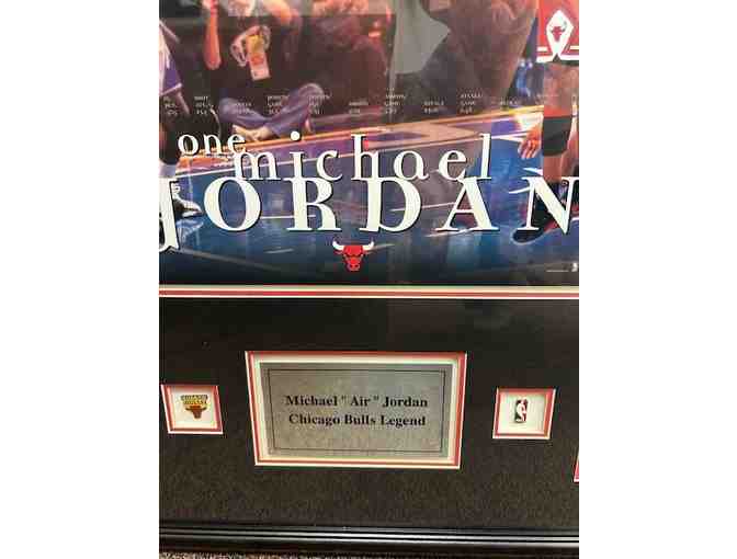 Michael Jordan Commemorative Framed Memorabilia Piece