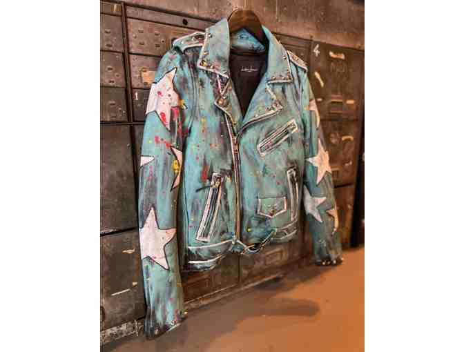 Renowned Designer Christian Benner Leather Jacket ft. Asbury Park's Very Own 'Tillie'