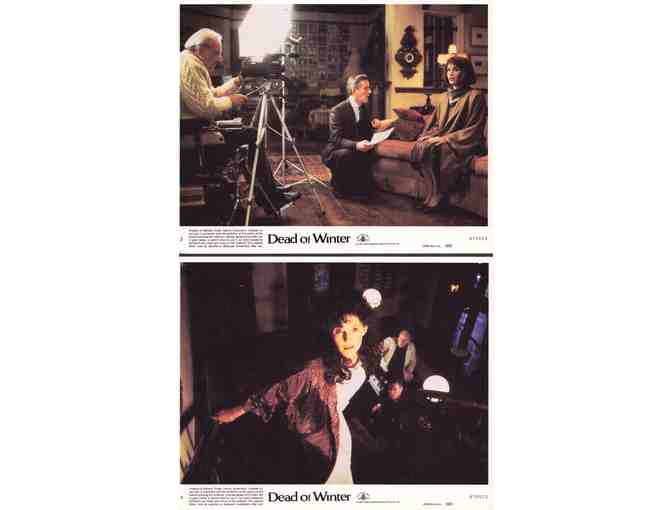 DEAD OF WINTER, 1987, mini lobby cards, Roddy McDowall, Mary Steenburgen