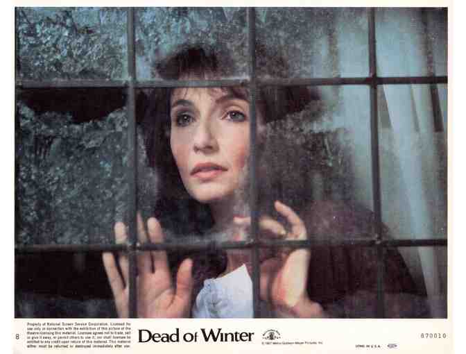 DEAD OF WINTER, 1987, mini lobby cards, Roddy McDowall, Mary Steenburgen