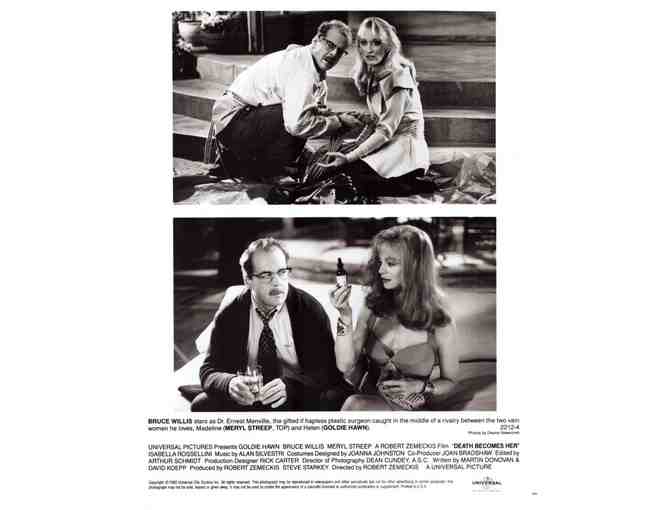 DEATH BECOMES HER, 1992, movie stills, Bruce Willis, Goldie Hawn