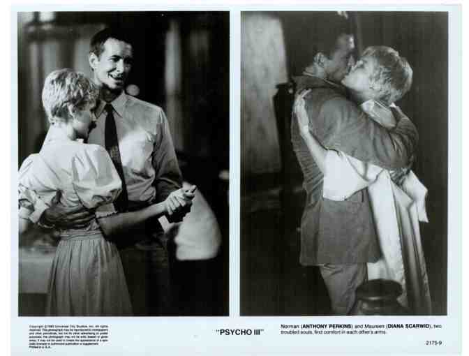 PSYCHO III, 1986, movie stills, Anthony Perkins, Jeff Fahey