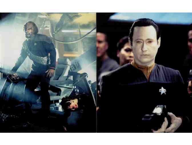 STAR TREK: FIRST CONTACT, 1996, color photographs, Patrick Stewart, Brent Spiner