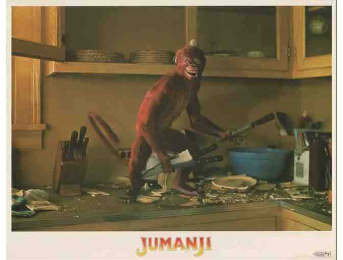 JUMANJI, 1995, lobby cards, Robin Williams, Kirsten Dunst, David Alan Grier