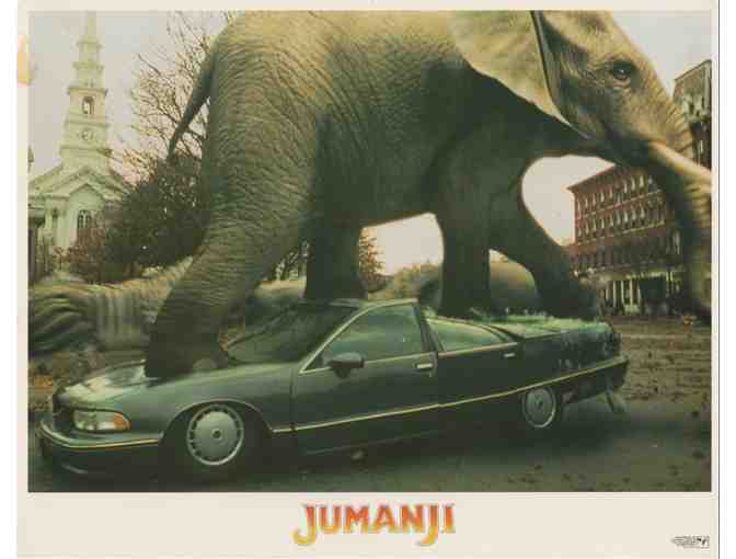 JUMANJI, 1995, lobby cards, Robin Williams, Kirsten Dunst, David Alan Grier