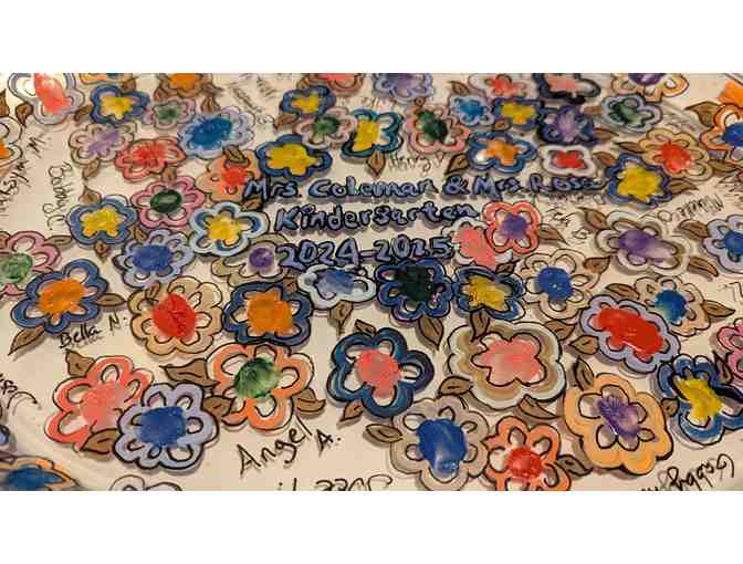 Kindergarten Art Project: Groovy Painted Glass Platter