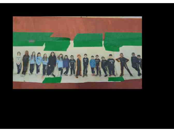 5th Grade Art Project: 'Contour Line Class' Portrait on Canvas
