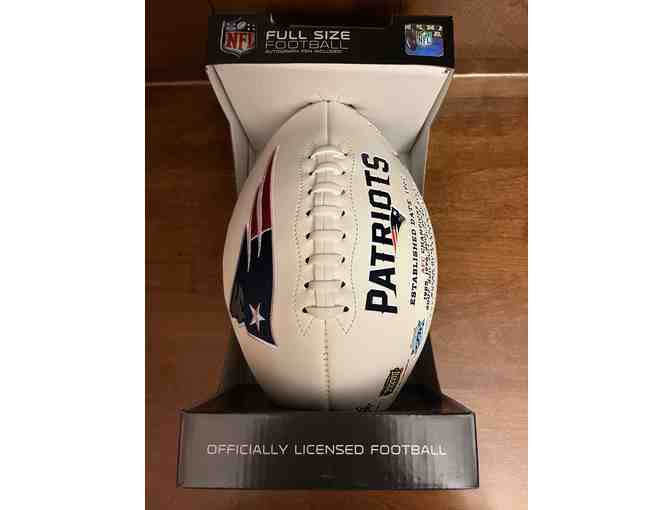 BUNDLE: Stephen Gostkowski FUTP60 Backpack with Unsigned Mini Helmet and Football - Photo 6