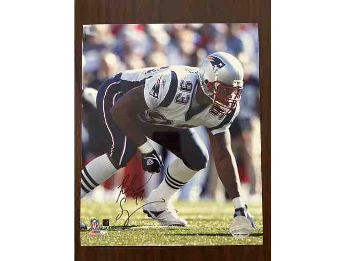 BUNDLE: Rodney Harrison Football and Richard Seymour Autographed Photo - Photo 1