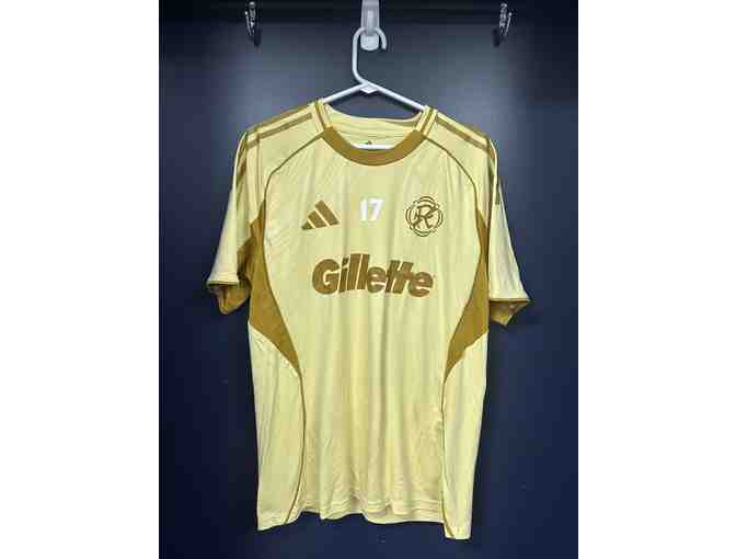 Ignatius Ganago Signed One Planet New England Revolution Pre-Match Top