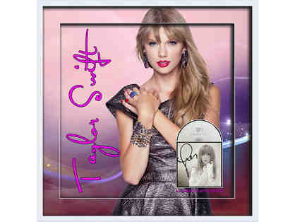 Taylor Swift Hand Signed CD Collage