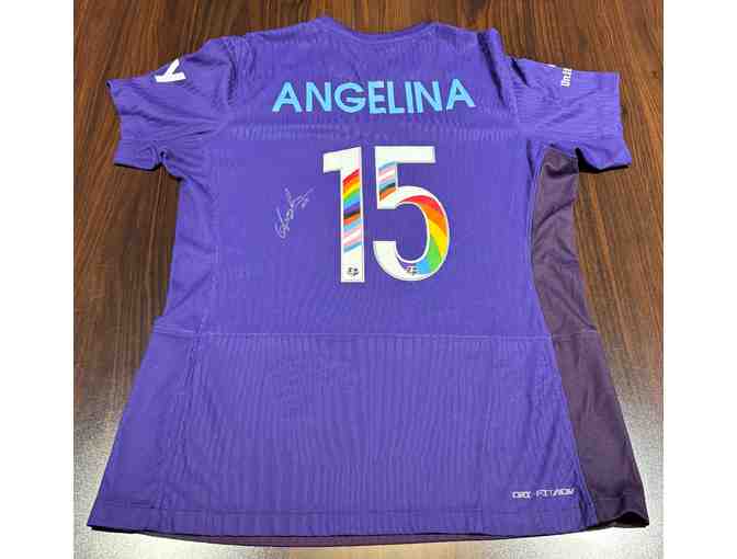 Angelina Autographed "Pride In Our City" Match Worn Jersey - Photo 1