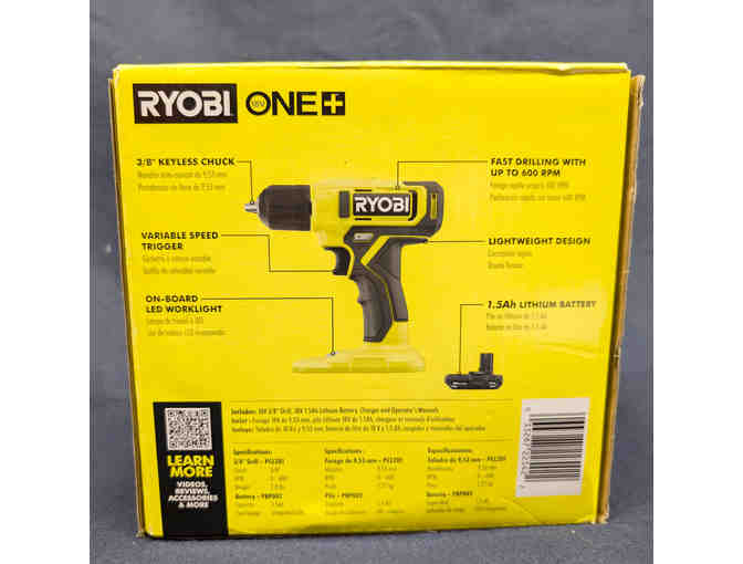 RYOBI-ONE+ 18V 3/8' DRILL KIT W/ CHARGER