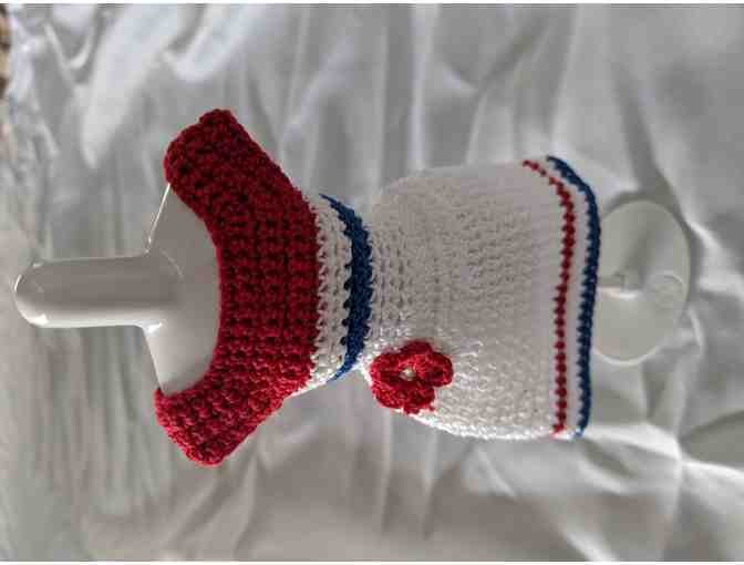 Crocheted Barbie Dresses - Red, White & Blue