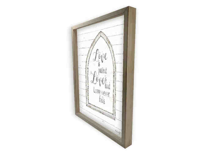 Wood Wall Decor Sign: Love Is Patient Love Is Kind Love Never Fails