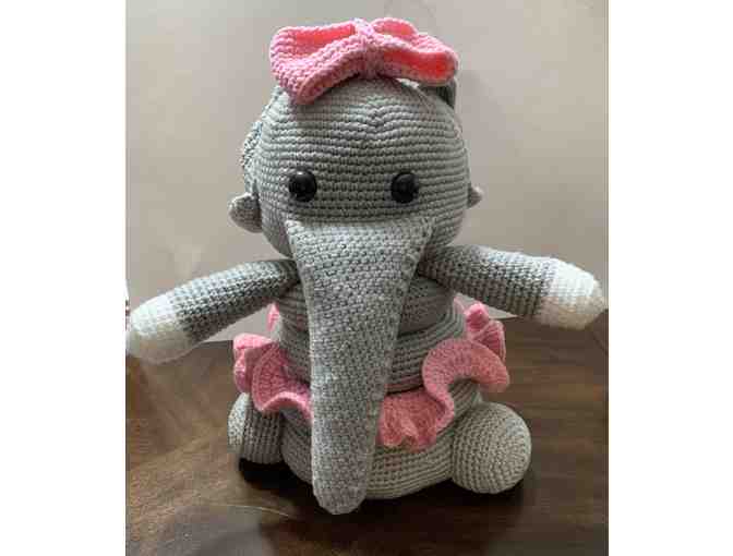 Elephant Stacking Toy - Hand Crocheted